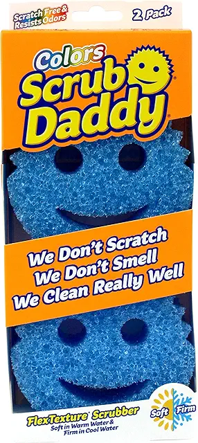 Scrub Daddy Dish Sponge Set - Temperature Sensitive, Scratch-Free Cleaning