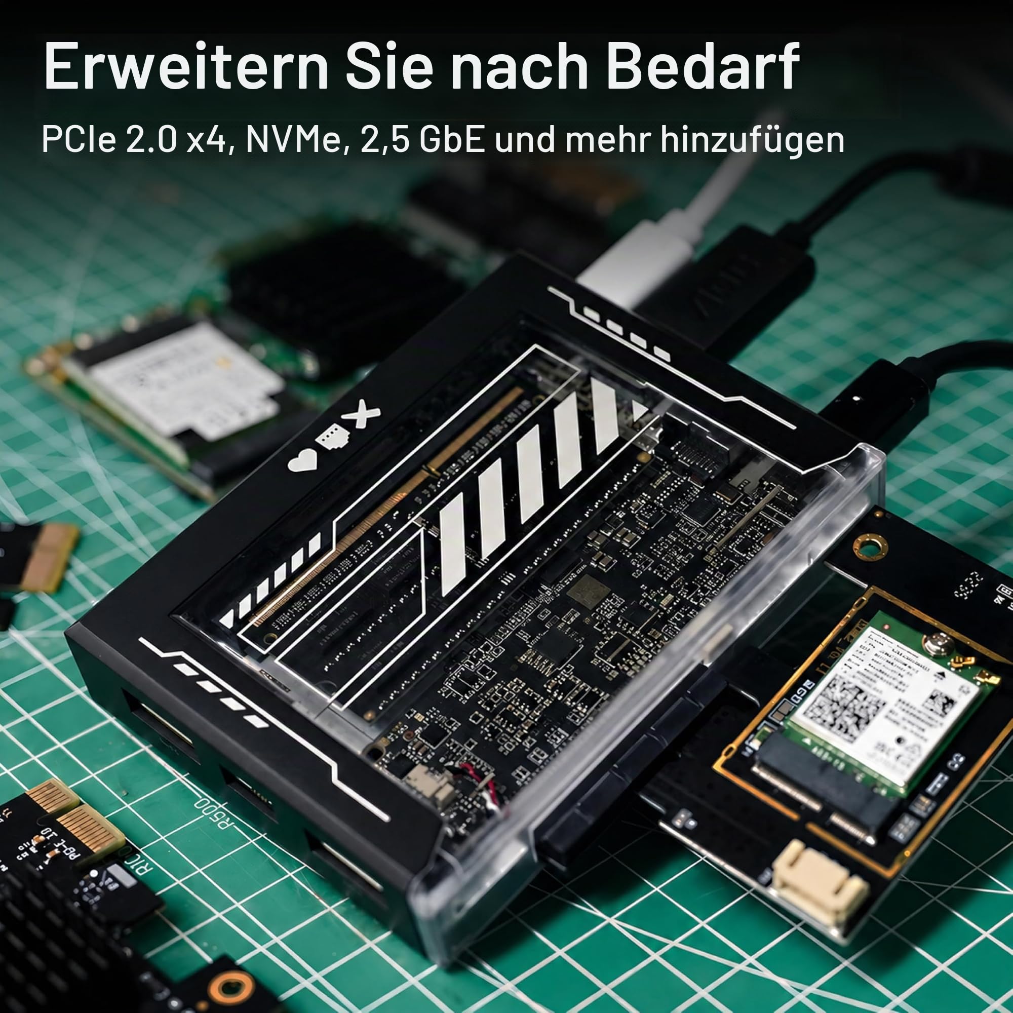 ZimaBlade 7700 Palm-Sized Modular x86 SBC Home Server mit CasaOS – 16 GB RAM & 32 GB eMMC 4-Core, lüfterlos, Ultra-Low Power Leise Hackbar für DIY NAS/Media/Personal Cloud