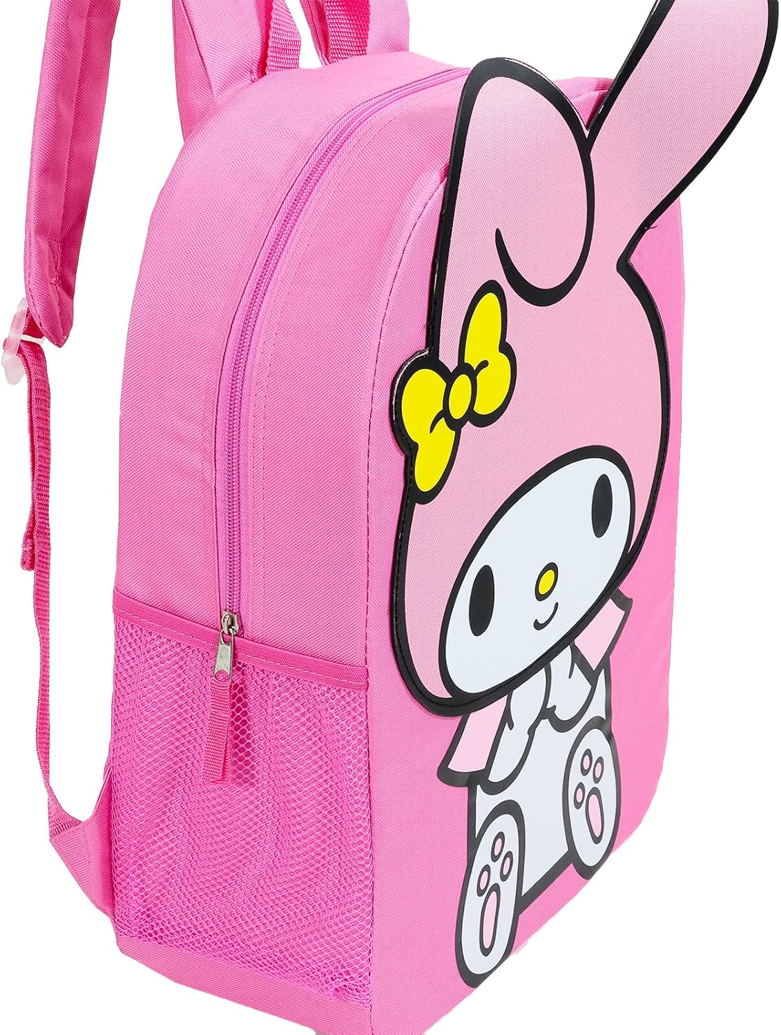 My Melody Backpack and Lunch Box Set - Bundle of 16" Backpack, Kuromi Lunch Bag, Water Bottle, Stickers, More | Hello Kitty & Friends School Supplies