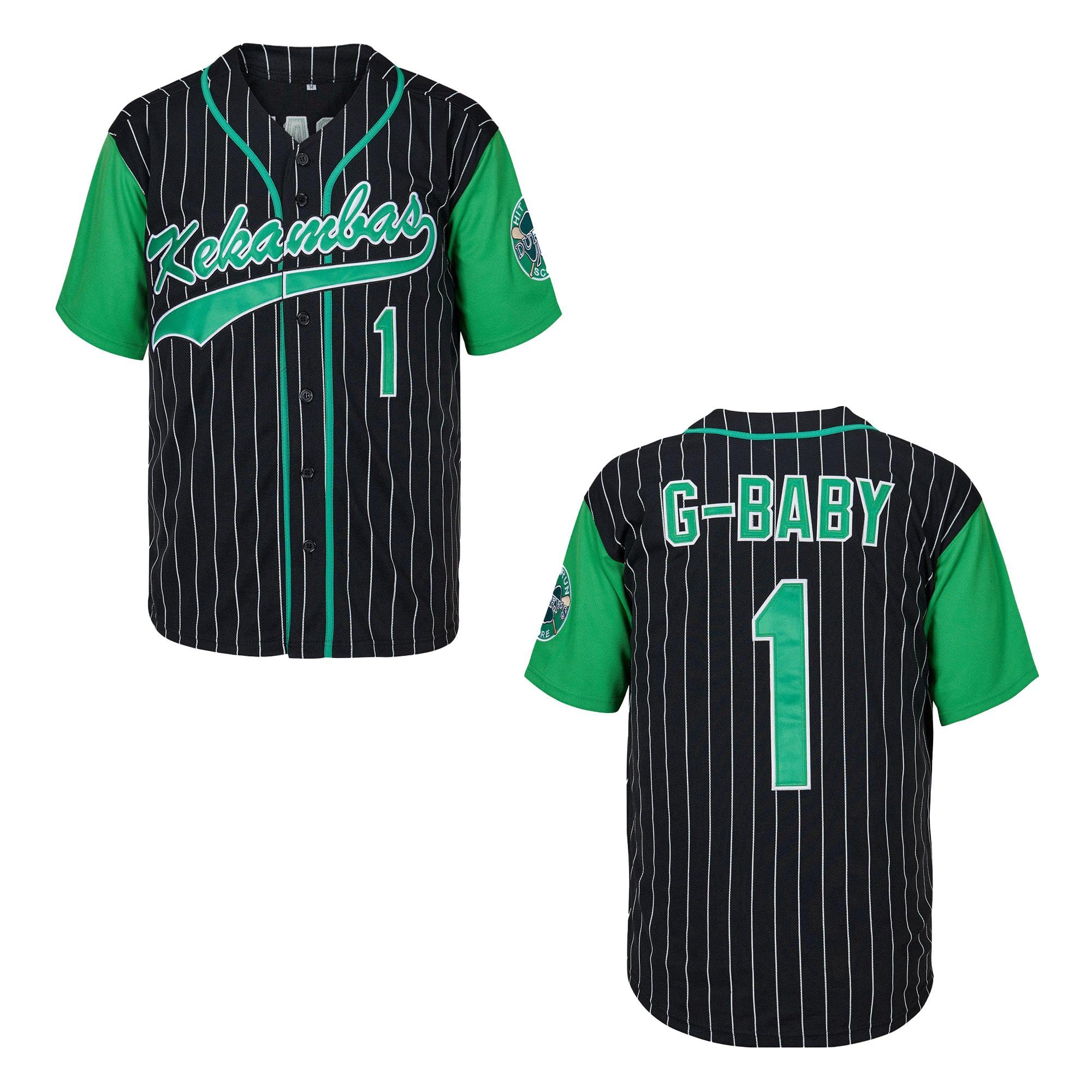 Youth Dewayne Warren Jarius 'G-Baby' Jerseys Evans 1 Hardball Movie Kids Baseball Jersey Stitched