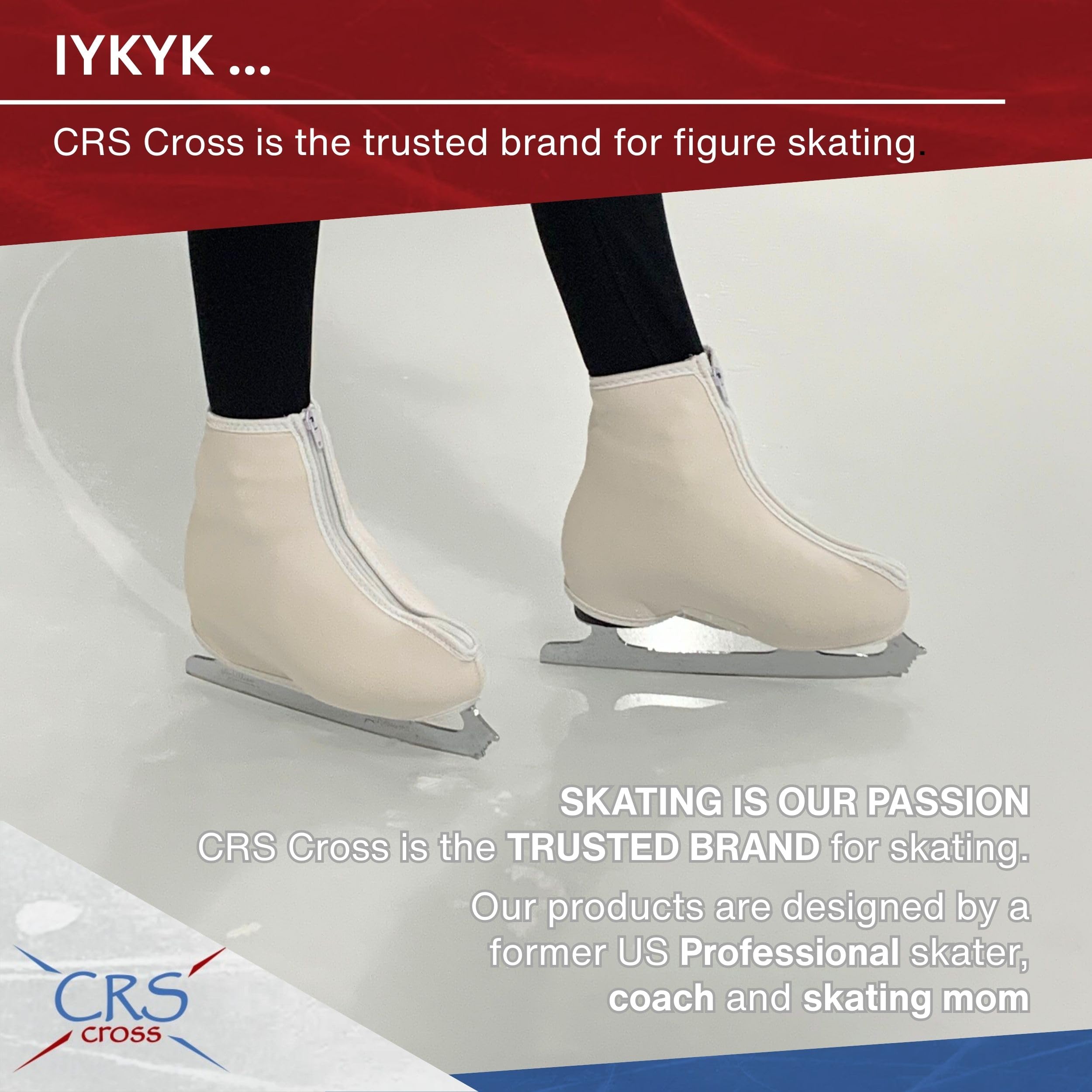 CRS Cross Thermo-Skateschuh-Überzüge – Isolierte Neopren, warme Schlittschuh-Überzüge für Eislaufen und Eiskunstlauf