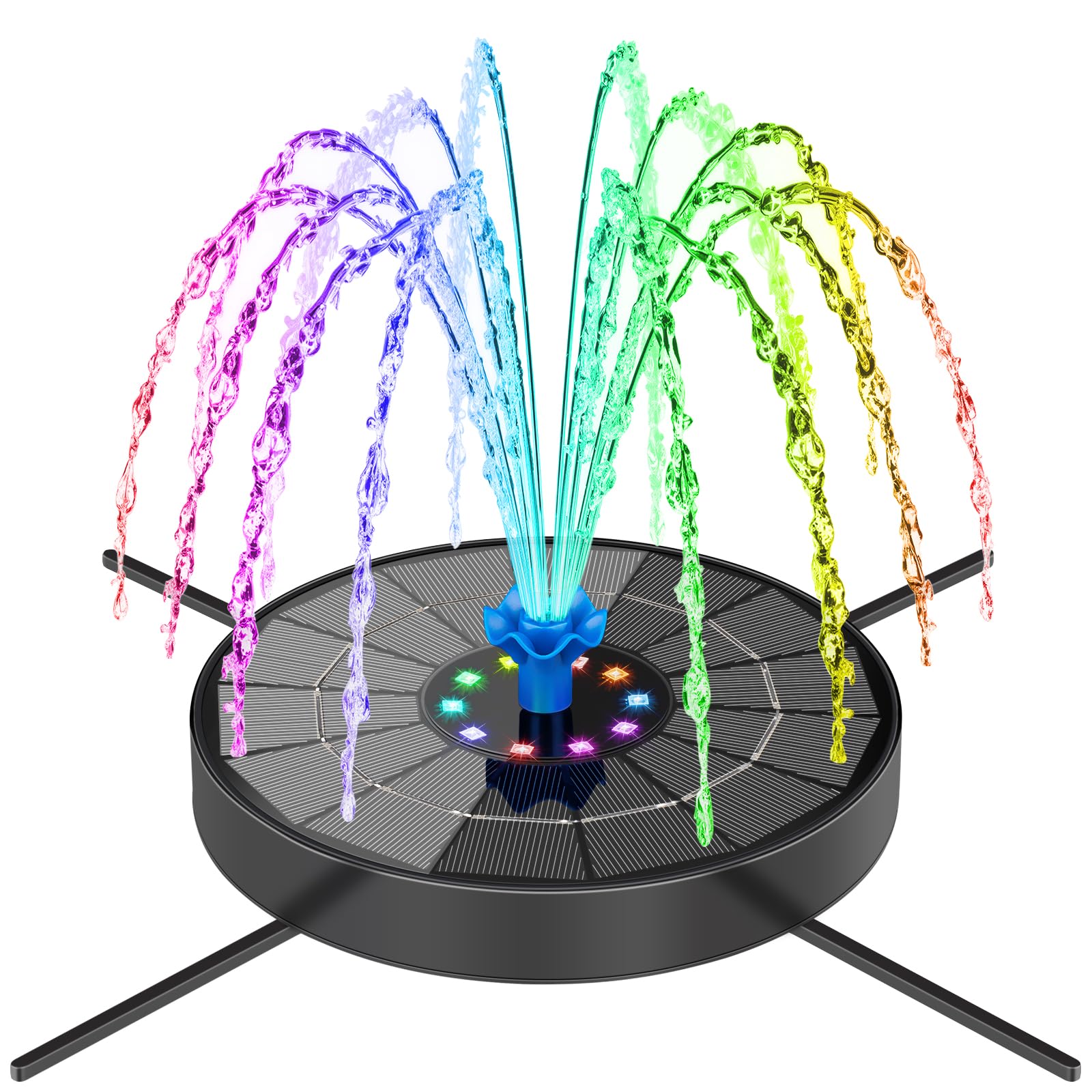 SEIRMEP Solar Fountain Pump with LED Lights