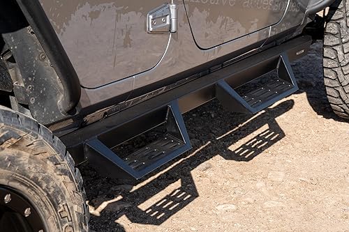 Miniatura 5 de Raptor Series Magnum RT Gen 2 Drop Steps - Estribos negros para Wrangler JK Unlimited 2007-2018 de 4 puertas