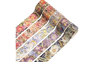 YUBBAEX Blooming Washi Tape Flower Set