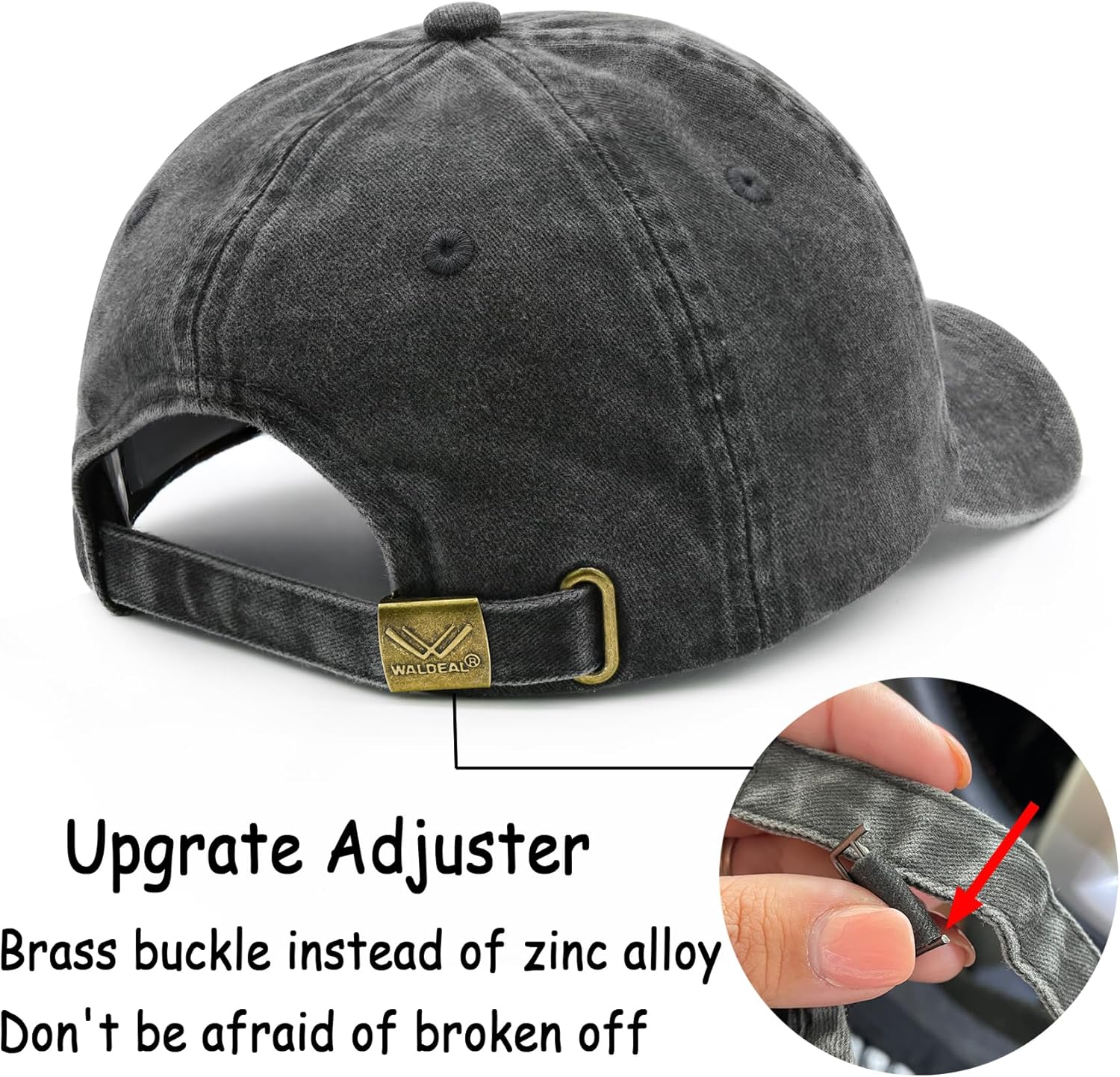 Waldeal Girl Mama Hat, Women's Baseball Cap, Adjustable Embroidery Mom Baseball Cap - Image 4