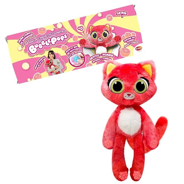 Bizak Bubble Pops, Peluches Mágicos Que multiplican su tamaño x5, Proceso emocionante y Olor a Chicle