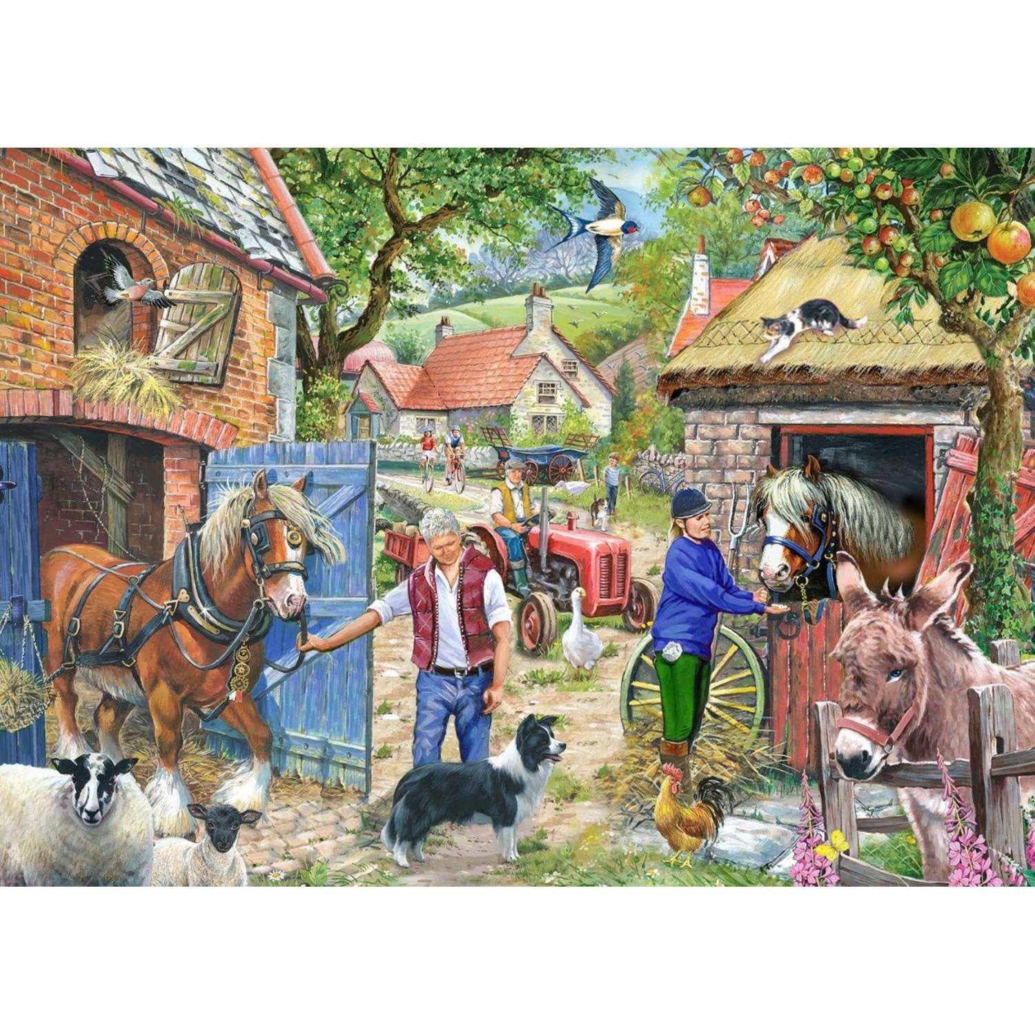 The House of Puzzles - Rompecabezas de Appletree Lane, 1000 piezas para adultos, ilustrado por artistas, paisaje escénico, regalos de rompecabezas de lujo