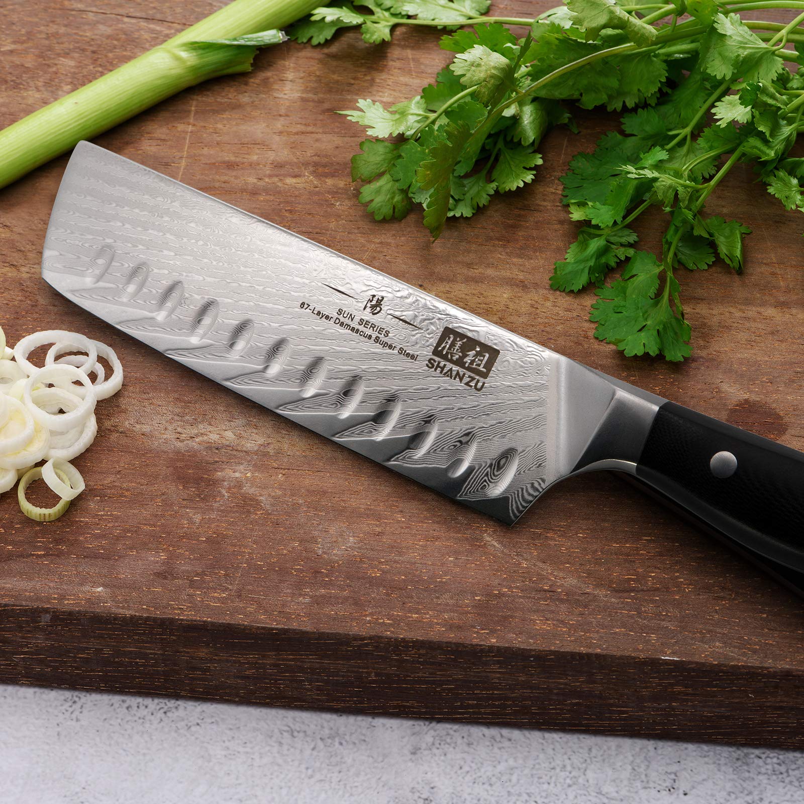 SANMUZUO 18 cm Nakiri Messer - Gemüsebeil Küchenmesser - japanisches