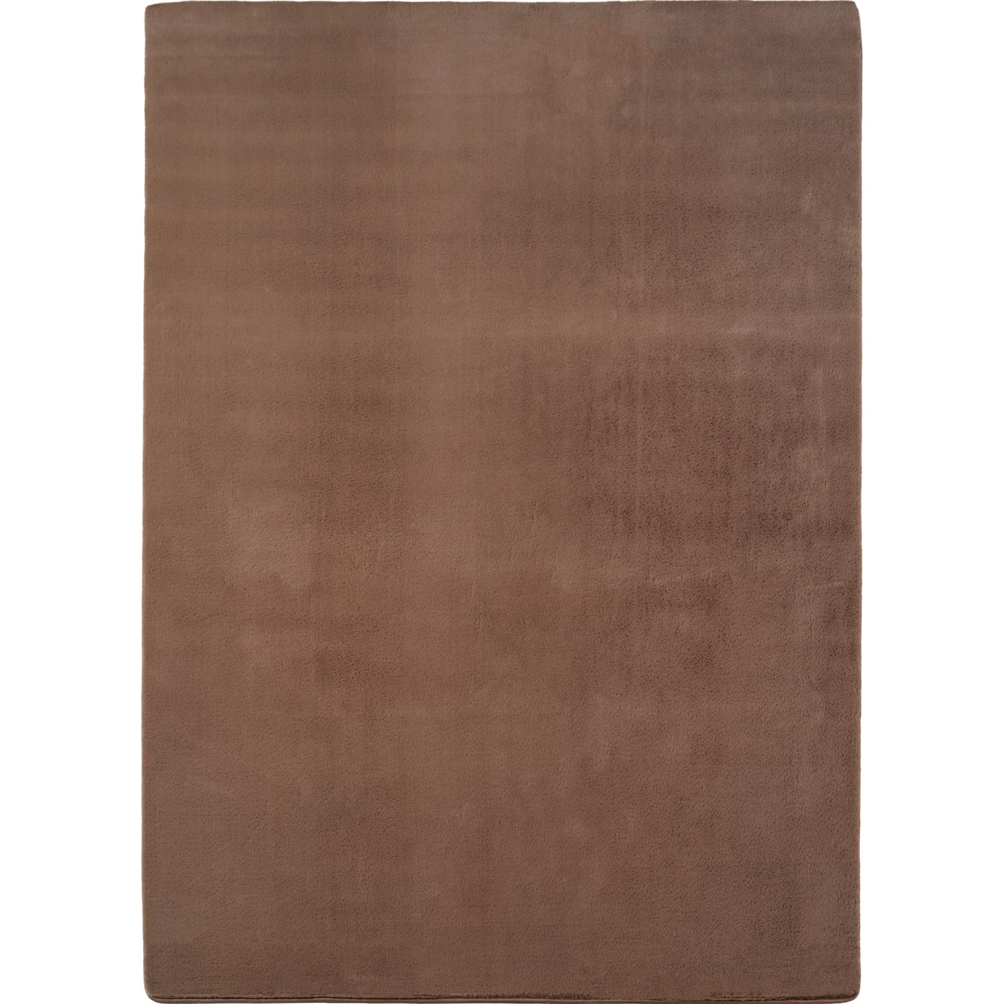 SIMPEX Tappeto Marrone 200x280 cm Tappeto Lavabile a Pelo Corto, Antiscivolo e Morbido, Design Monocromatico Moderno per Soggiorno, Camera da Letto, Cucina e Corridoio