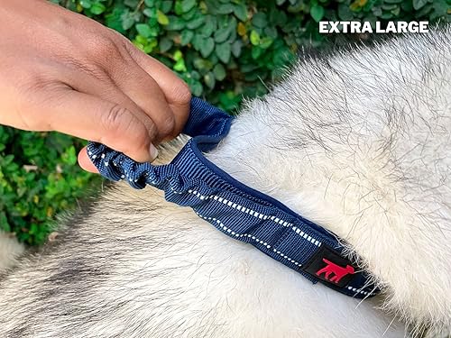 Miniatura 9 de Tuff Pupper  Collar resistente con asa para perro  Collar de nailon balístico resistente  Collar de perro reflectante acolchado con accesorios de