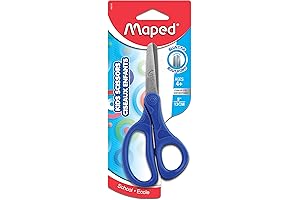 Maped Blunt Tip 5 Inch Scissors for Kids (Assorted Colors)