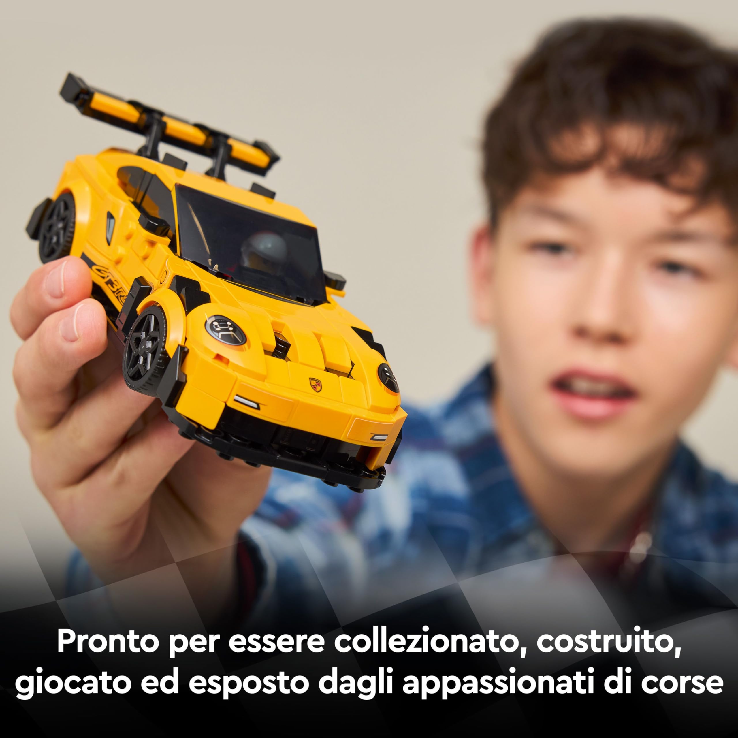LEGO Speed Champions Super Car Porsche 911 GT3 RS - Modellino di Auto con Minifigure del Pilota - Macchina Giocattolo per Bambini da 9 Anni - Regalo di Compleanno - 77239