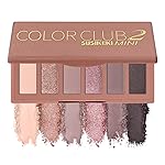 SUSIKEKI 6 Colors Mini Eyeshadow Makeup Palette Rosy Neutral Nude Eye Shadow Shimmer & Matte Make Up Pallet with Mirror Highly Pigmented Long Lasting Waterproof Travel Size Gift Kit 02
