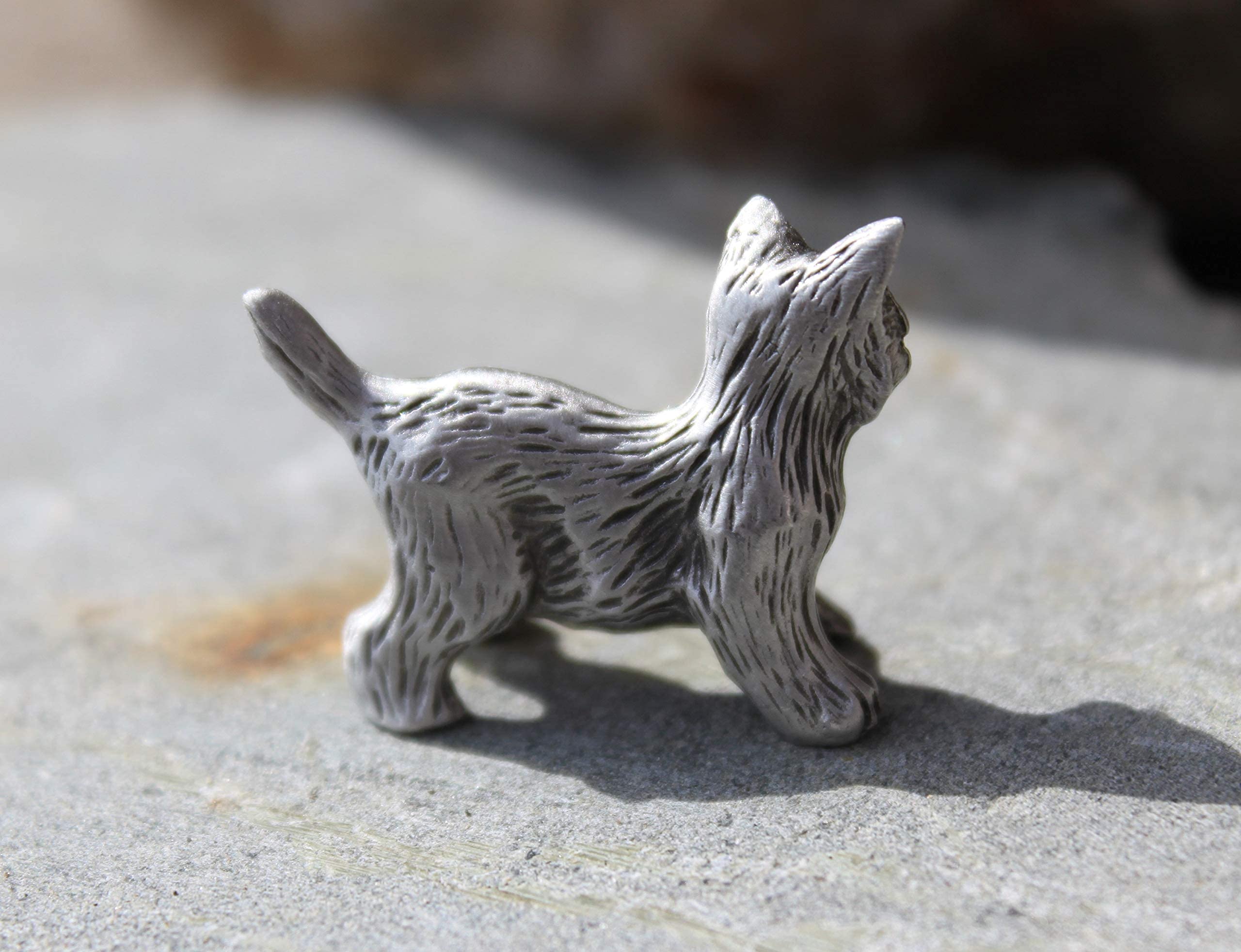Amazon.com: Mini Kitten Figurine Made of Fine Pewter Baby Cat Game