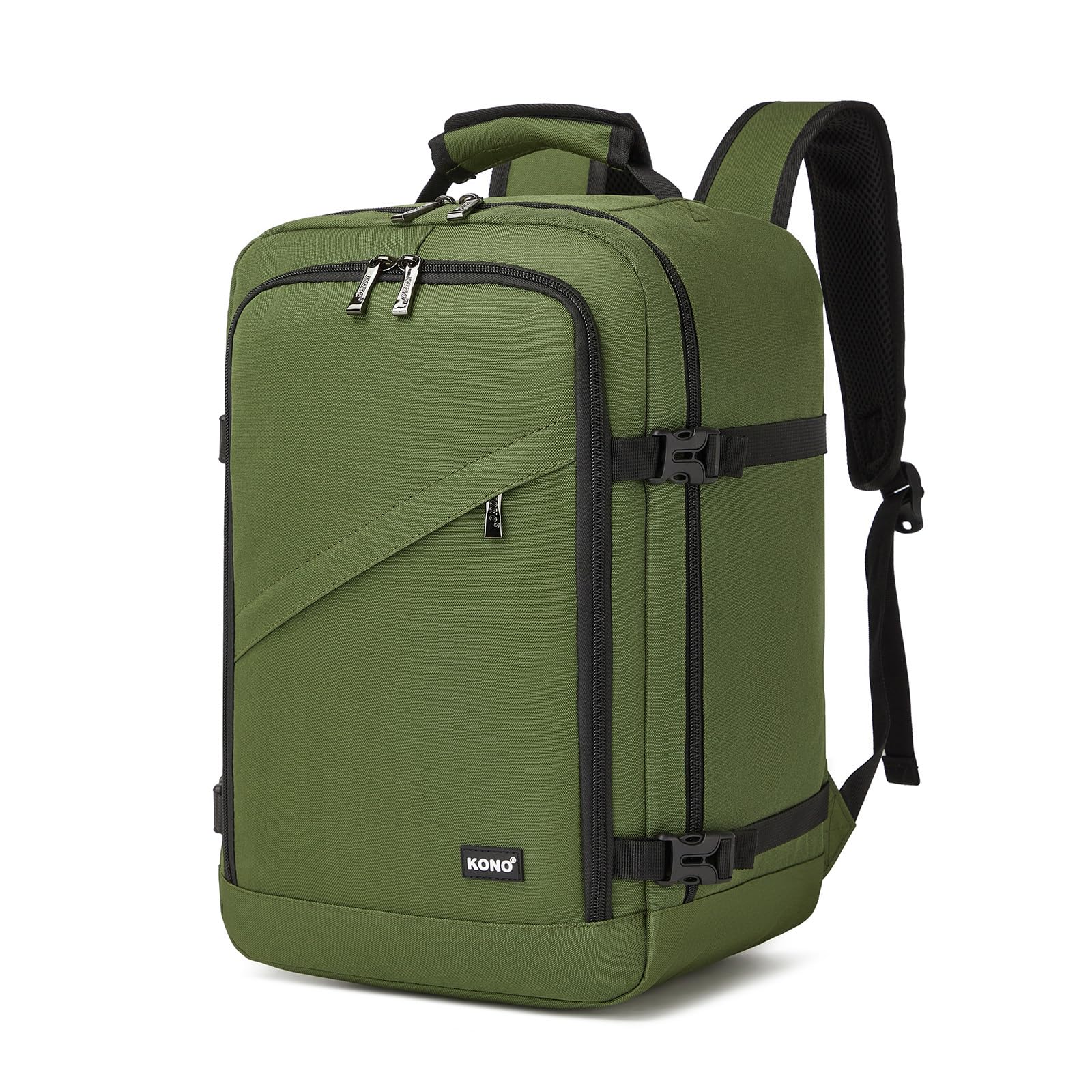 Kono Ryanair Cabin Bags 40x30x20 40x20x25 Underseat Bags Travel Backpack Cabin Size Carry-ons Hand Luggage Bag Waterproof Ryanair Underseat Backpack for Man&Woman Beige — view 10