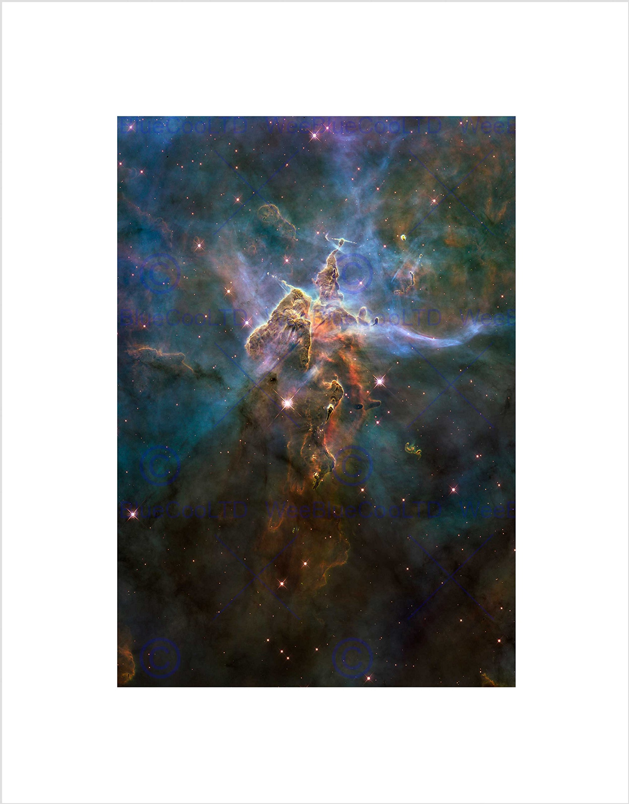 Wee Blue Coo Hubble Space Telescope Mystic Mountain Wall Art Print