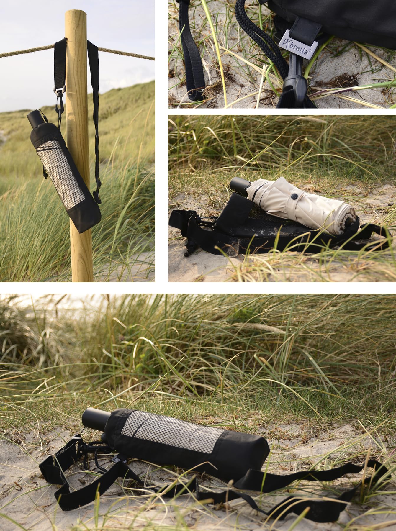 iX-brella City Trekking - Paraguas con bastón extralargo con protección UV y contra el calor