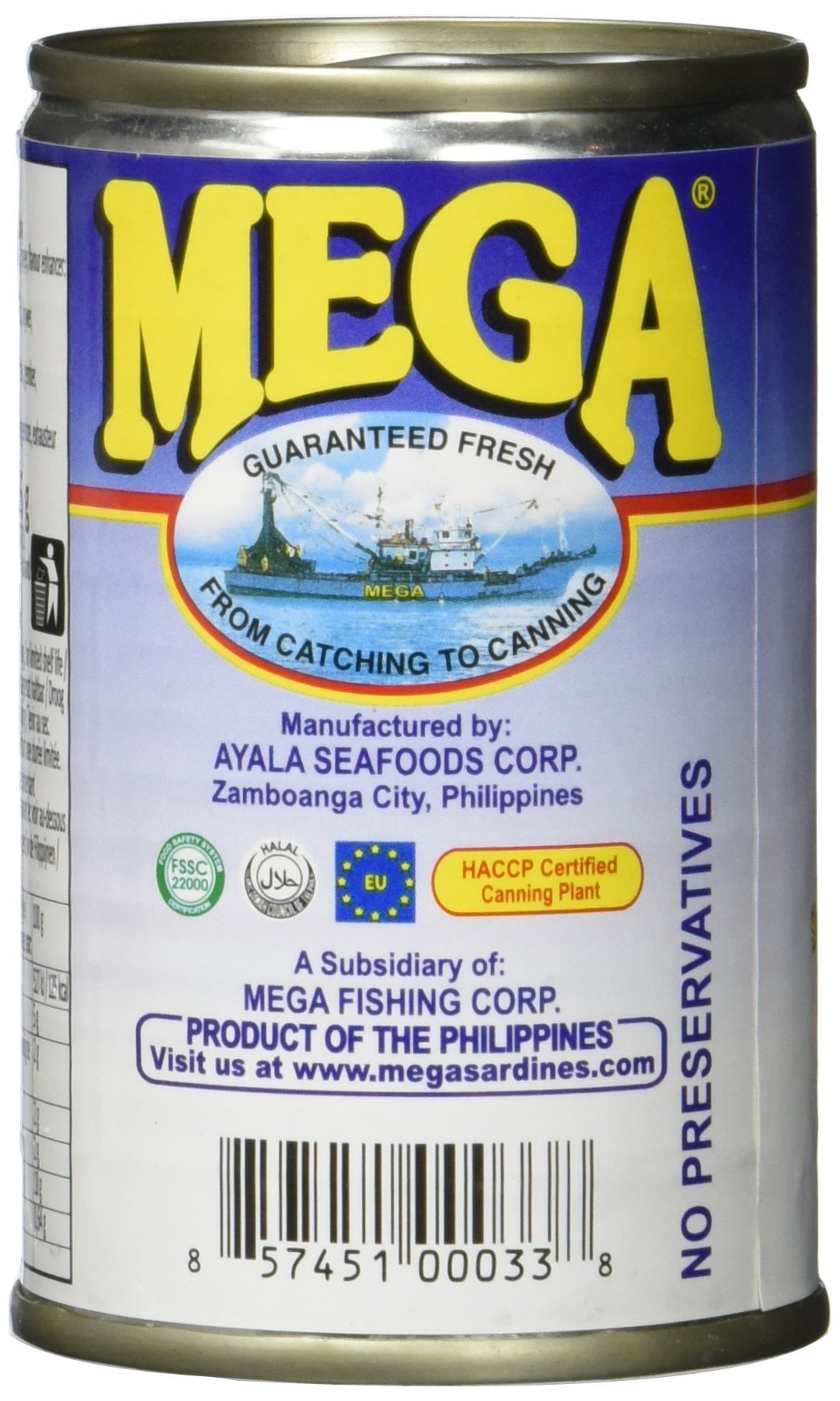 Mega Sardinen in Sojaöl, 24er Pack (24 x 155 g)