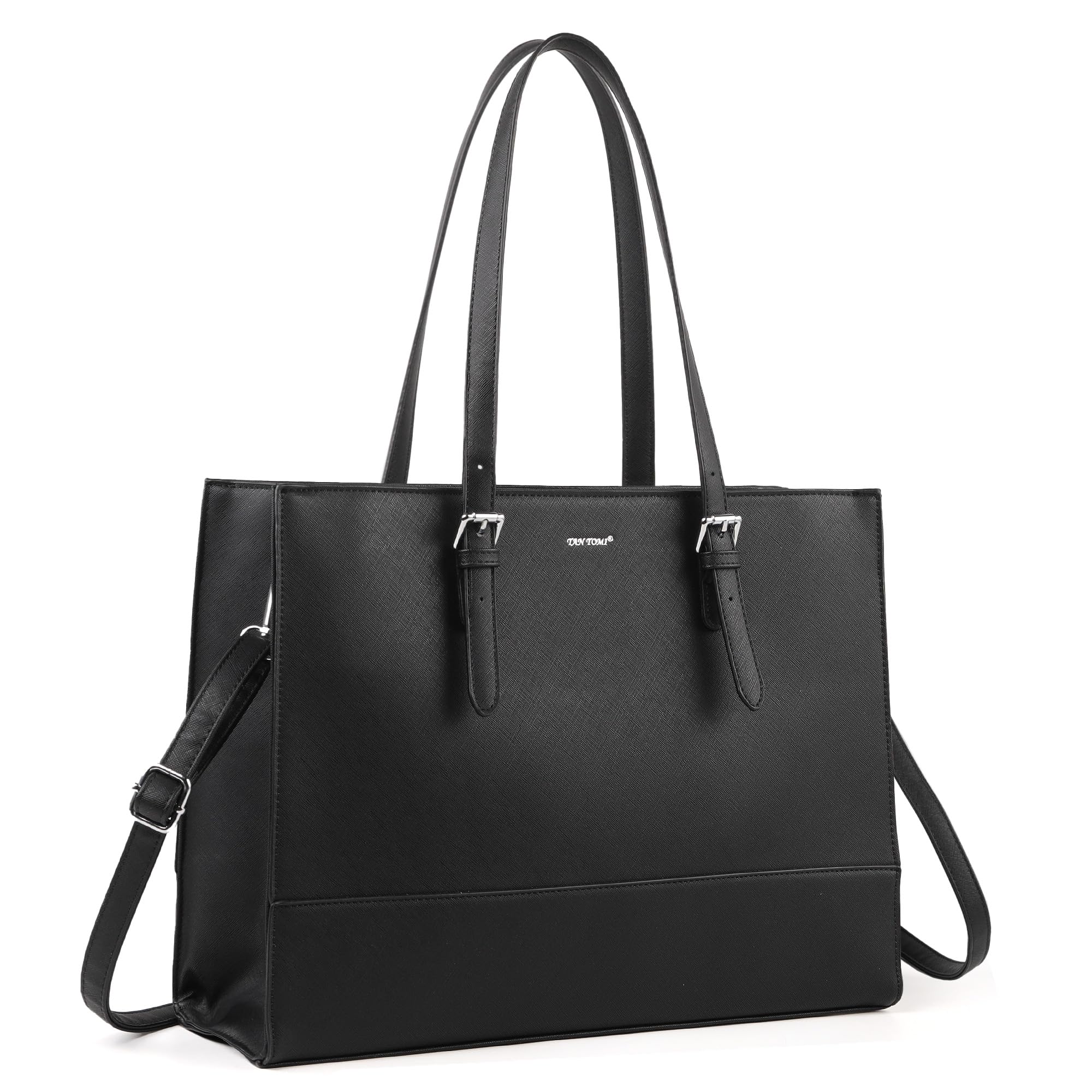 TANTOMI Laptop Handtasche Damen, 15,6 Zoll Aktentasche Damen, Computertasche, Business-Schultertasche, Bürotasche, Handtasche