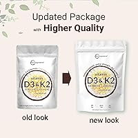 Vista 3 de Micro Ingredients Vitamina D3 10,000 UI + K2 MK-7 200 mcg, 600 cápsulas blandas con aceite de coco virgen (paquete de 2) Complejo vitamínico D y K