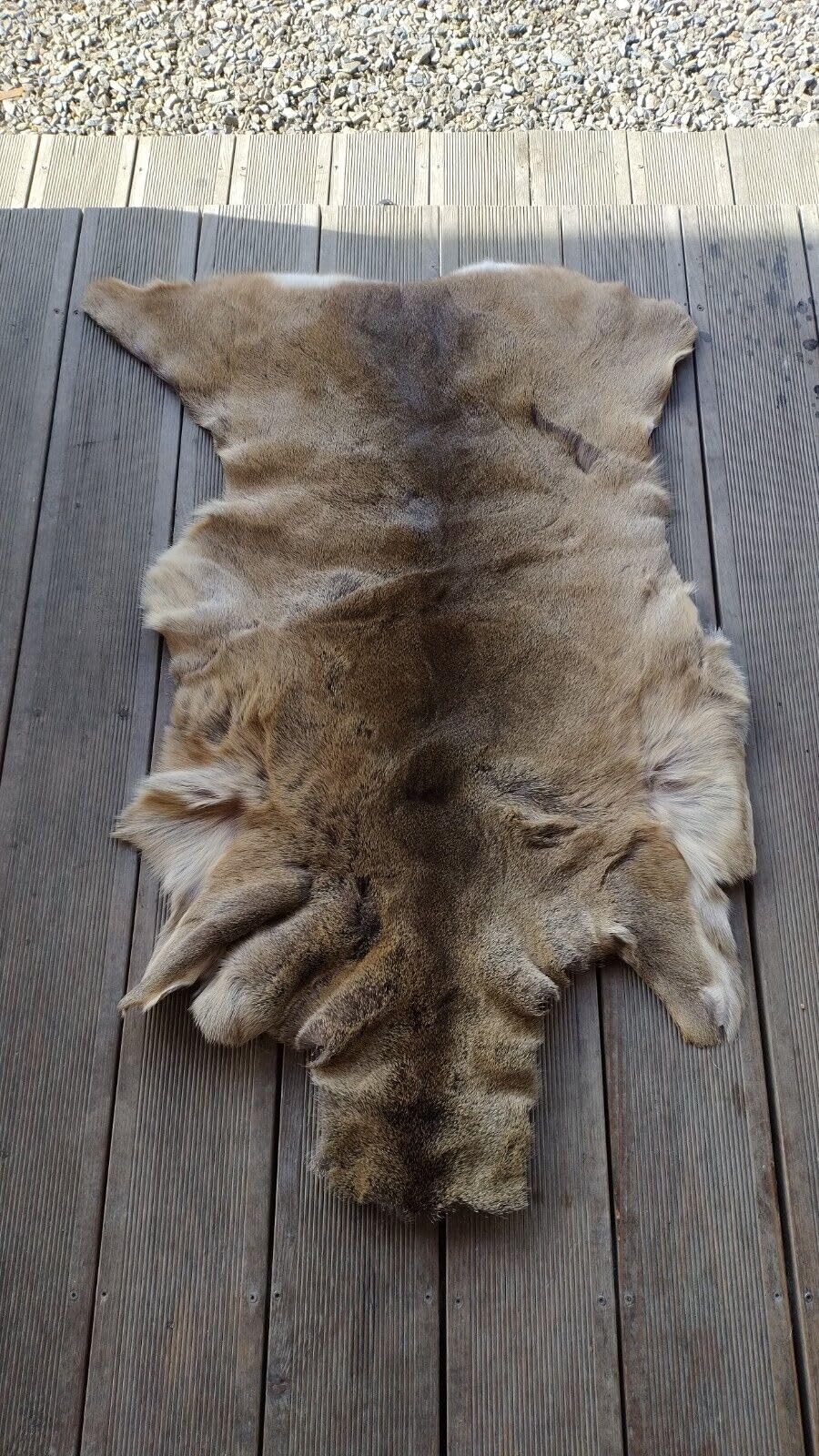 Tapis en peau de cerf naturel grand tapis de sol en cuir véritable