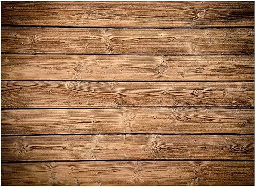 Buryeah Telón de fondo de madera para pared, fondo de tela de madera marrón, fondo de fotos rústico de poliéster para sesión de fotos, baby shower,