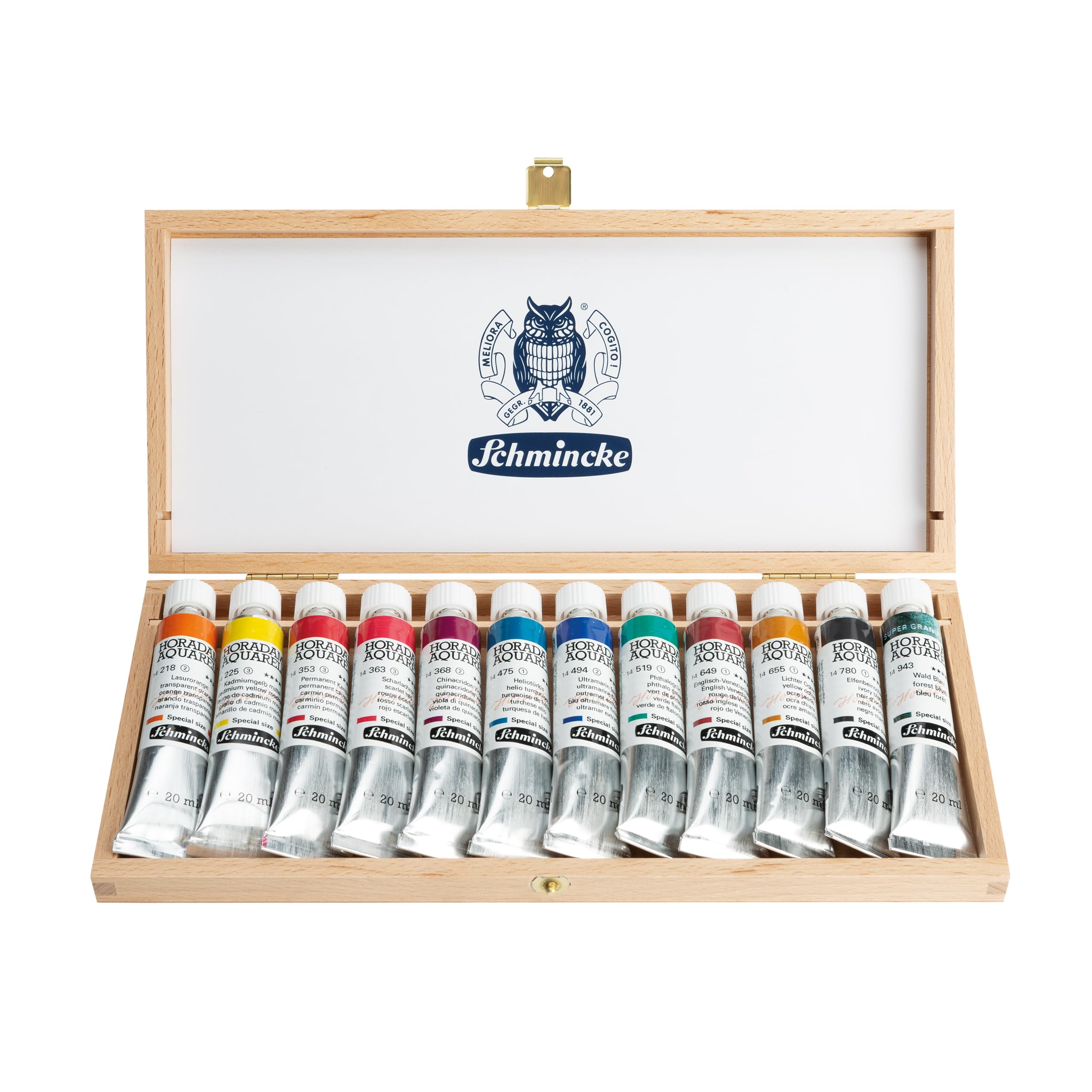 Schmincke Zestaw akwareli Horadam Aquarell - 12 kolorów x 20 ml