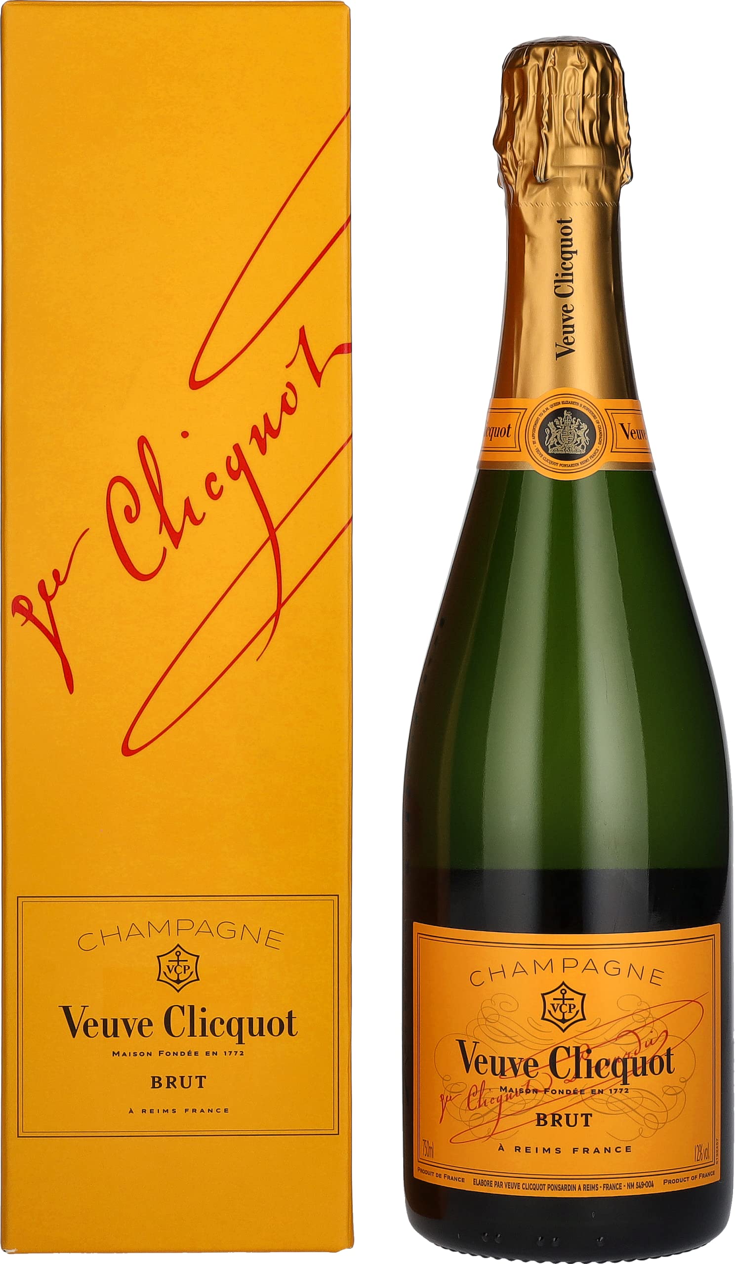 Veuve Clicquot Champagne Brut Yellow Label 12% Vol. 0,75l in Giftbox