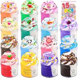 Caixa De 15 Pacotes De Cloud Slime Colorida Para Meninas E Meninos, Suprimentos Divertidos Para Lembrancinhas De Festa, Kit De Slime Em Massa Perfumado, Macio, Não Pegajoso Para Presentes D