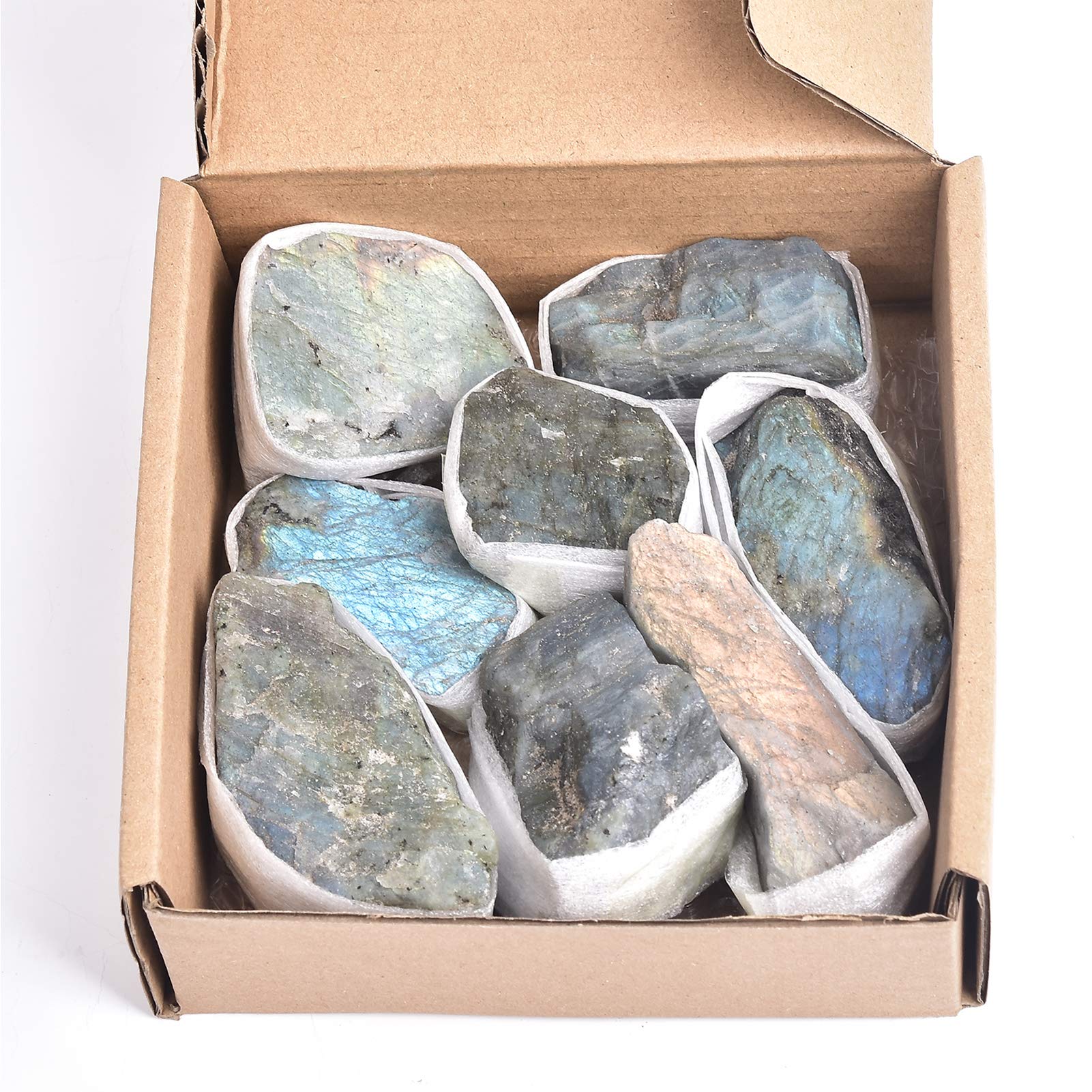 Photo 1 of  2Lbs Raw Labradorite Rough Stones Stone for pet