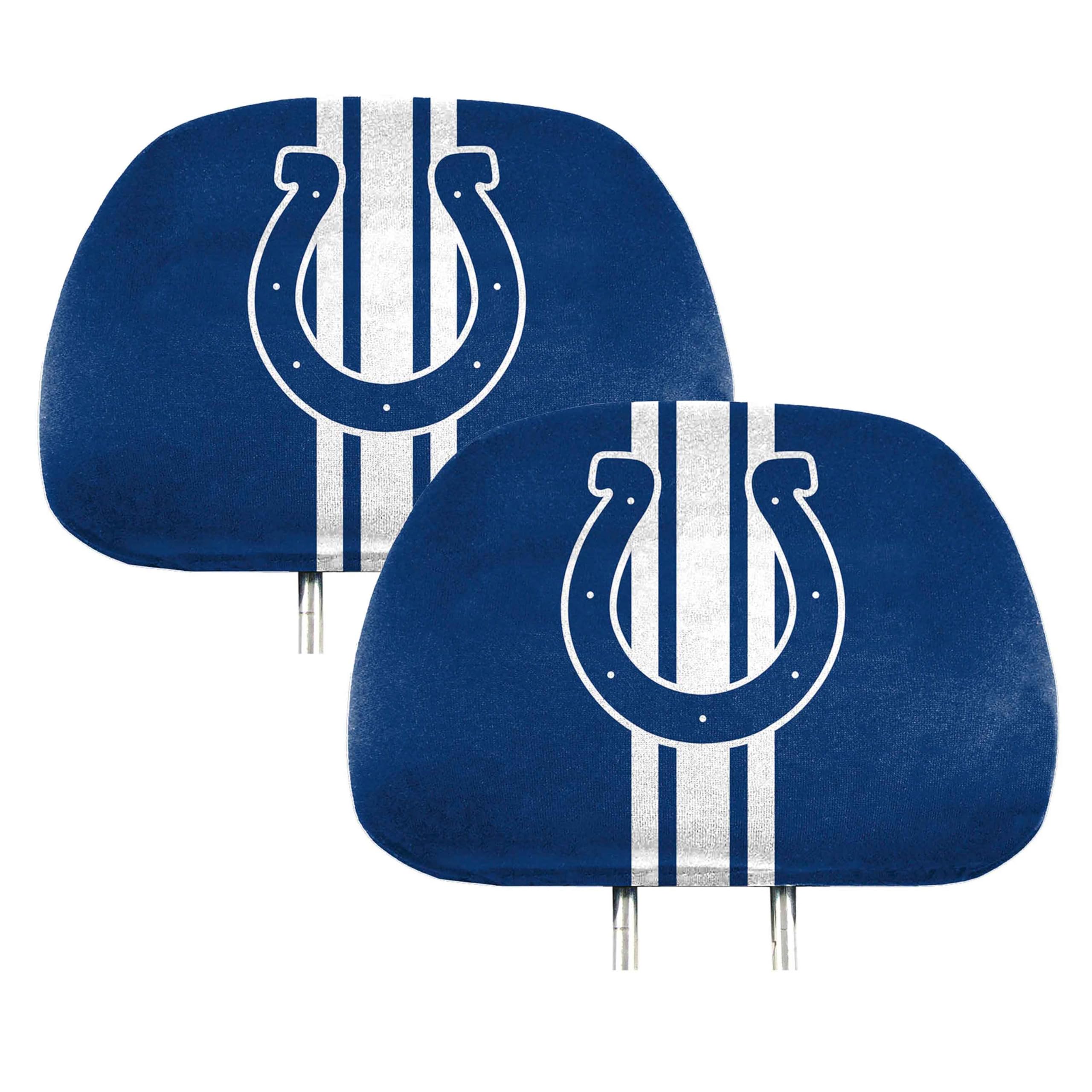 FANMATS 62014 Indianapolis Colts Printed Head Rest Cover Set - auto accessories | Mubboo