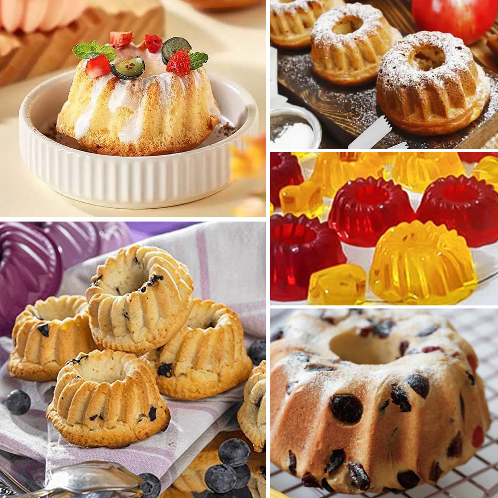 20 sztuk silikonowych foremek do pieczenia babeczek, małe formy do pieczenia, okrągłe formy do ciasta, foremki do muffinek, wielokrotnego użytku, Ø 6,5 cm, wysokość 2,8 cm, 4 kolory