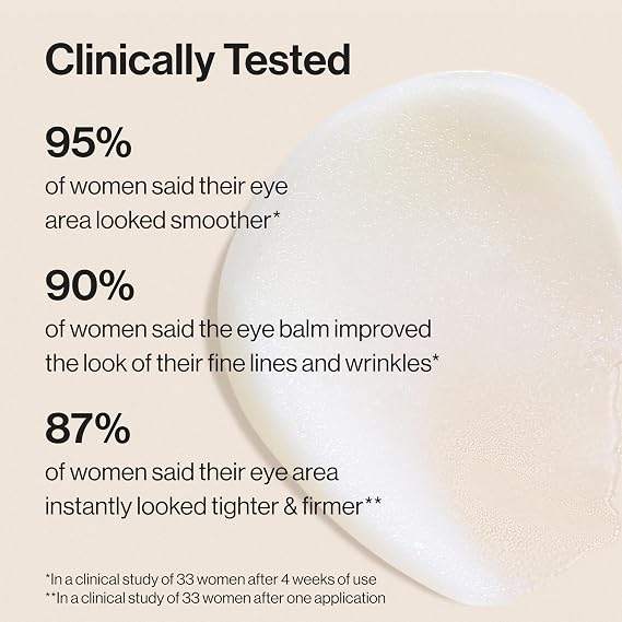 بلسم العيون Honest Beauty Sensitive Skin Calm Renew، مرطب، شد البشرة، مضاد للحساسية، خالٍ من العطور، نباتي، 0.5 أونصة