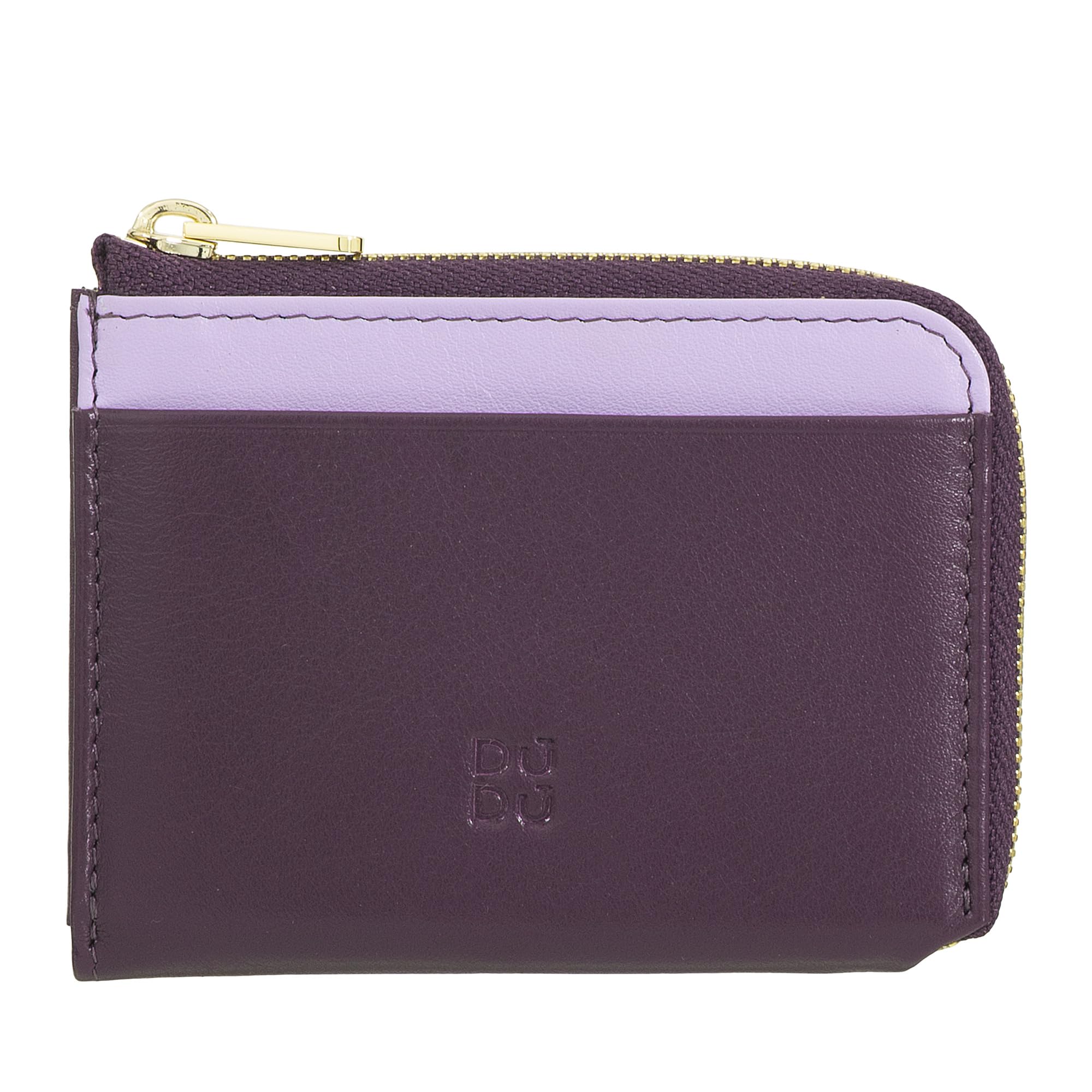 DUDU Portafoglio Uomo In Pelle Nappa Con Protezione RFID - Colorful Caprera, Borgogna Scuro