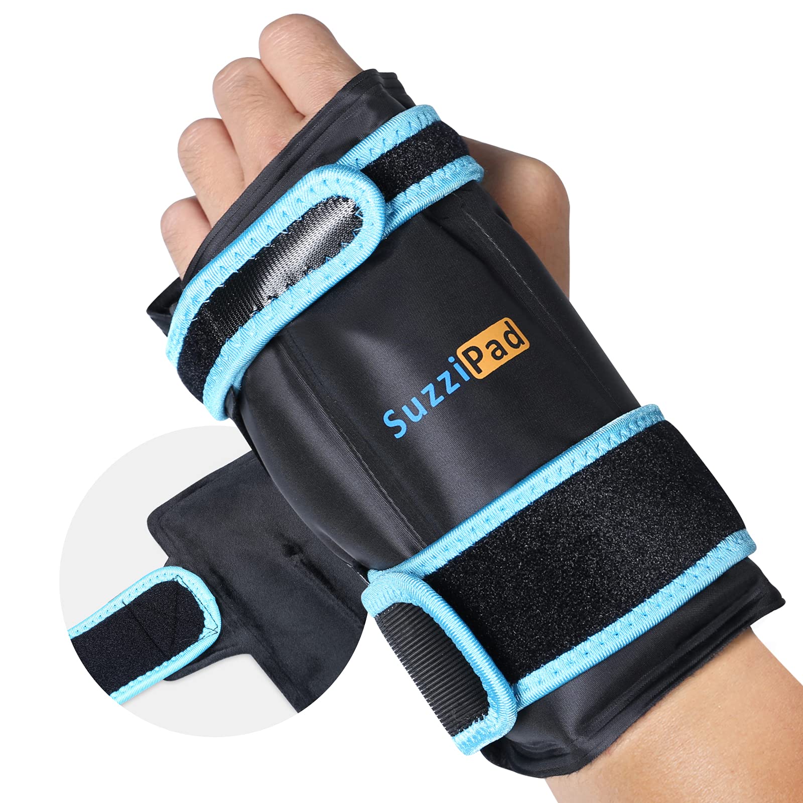 SuzziPad Chemo Care Package for Women and Men, Foot Ice Pack & Hand Ice Pack Wrap Kit- Cold Therapy Socks - Cold Gloves for Chemotherapy Neuropathy (Wrist Ice Pack-1PK)