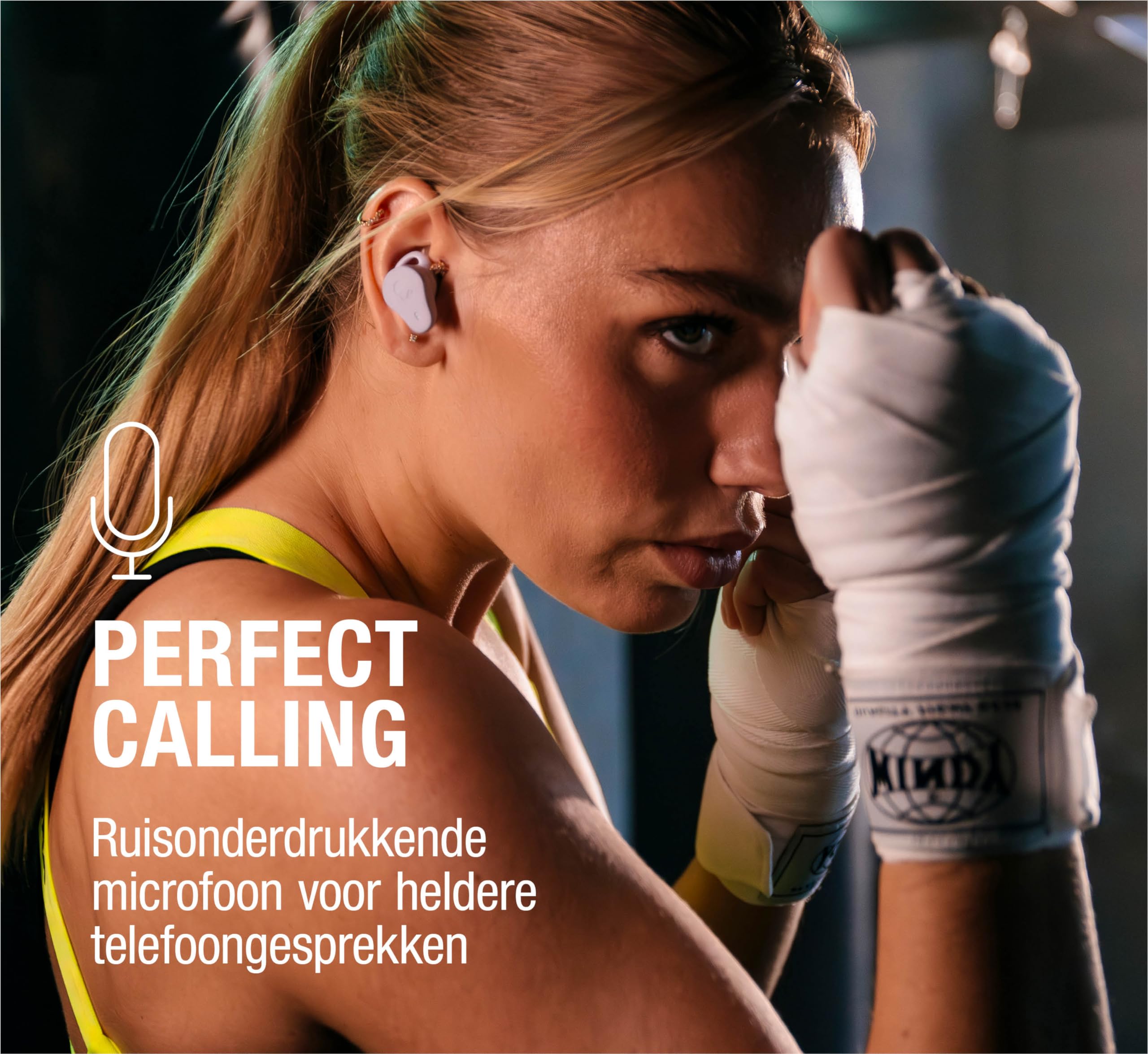 Fresh 'n Rebel Twins Rush, Cuffie Bluetooth Sportive In-Ear con Cancellazione Attiva del Rumore Ibrida, IP57 Polvere e Impermeabile, Microfono Incorporato, Controllo a Pulsante (Steel Blue)