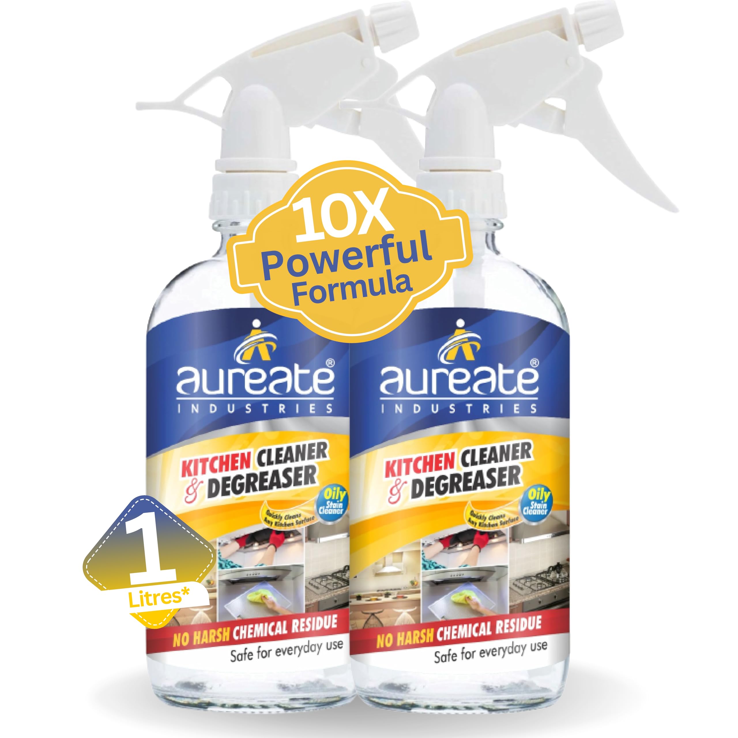 Aureate Chimney Grill Degreaser Spray & Multi-Purpose Kitchen Cleaner (Lime Fragrance, 1000 ml Pack of 2) (B0CGM3XXJT) Amazon Price History, Amazon Price Tracker