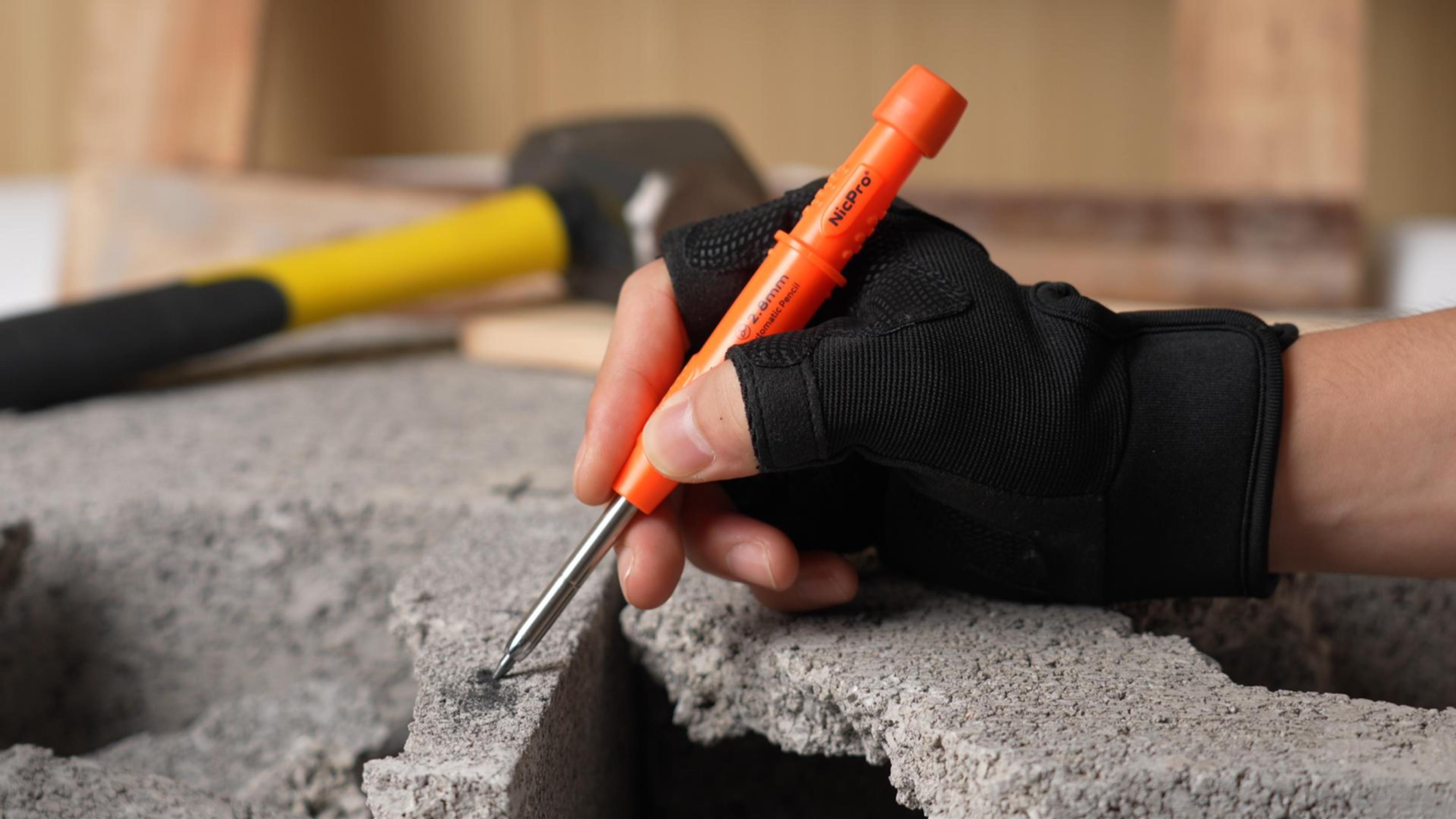 Amazon.com : Nicpro CP3000 Carpenter Pencil with Sharpener, 2.8mm