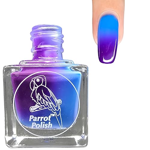 Purple Lilly Expolsion - Esmalte térmico para uñas, color que cambia de color morado a verde
