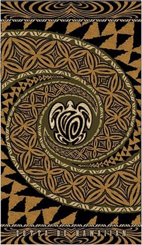 Toalla de playa hawaiana Tapa Honu Turtle Deluxe