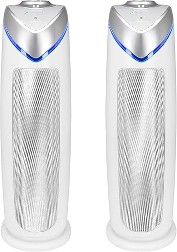 Germ Guardian AC4825 - Purificador de aire con filtro HEPA 3 en 1 de 22 pulgadas para el hogar, habitación completa, luz UV-C mata gérmenes, filtra