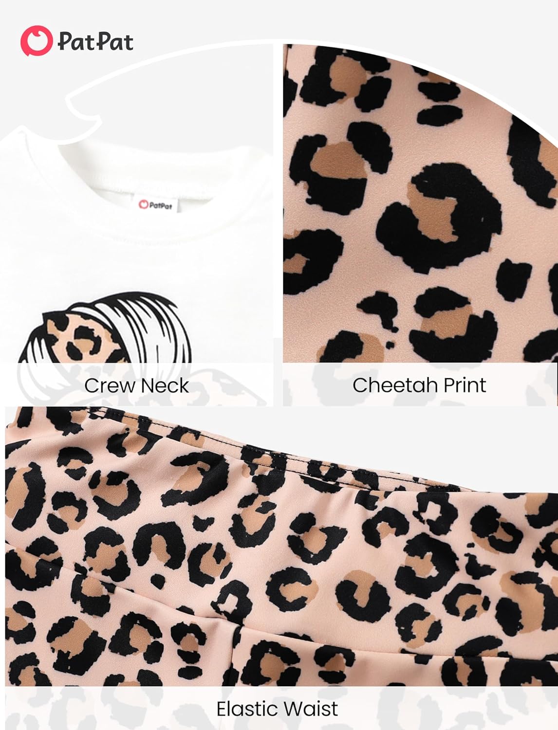 PATPAT Girls Summer Outfits Size 4-14 Years Graphic Print T-Shirts and Biker Shorts 2 Piece Outfit Kids Cute Clothing Sets - Image 6