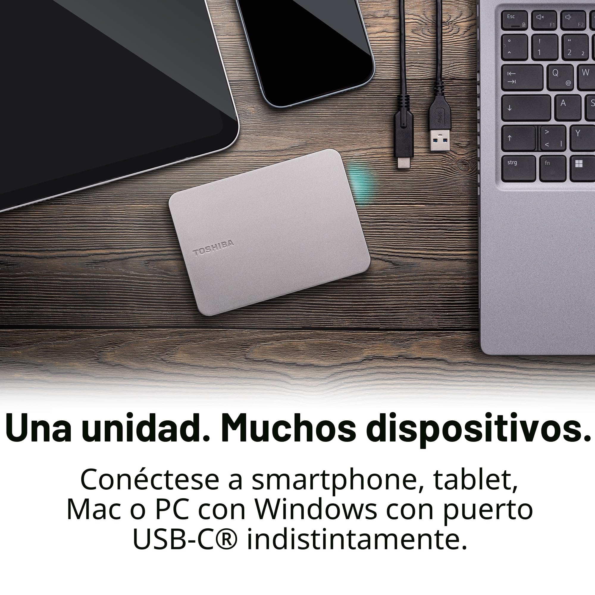 Almacenamiento, Hdd, Hdd Externos, Toshiba Canvio Flex Hdd Ext 4tb Warm Silver