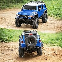 Vista 5 de Autos RC RC Crawler 1/10 Escala RTR Auto de Control Remoto 4WD 2.4GHz Cepillado Vehículo de Carreras Todoterreno Grado Pasatiempo Modelo con Luces