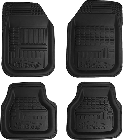 FH Group Climaproof™ Trimmable NonSlip Vinyl Car Floor Mat Rear Set