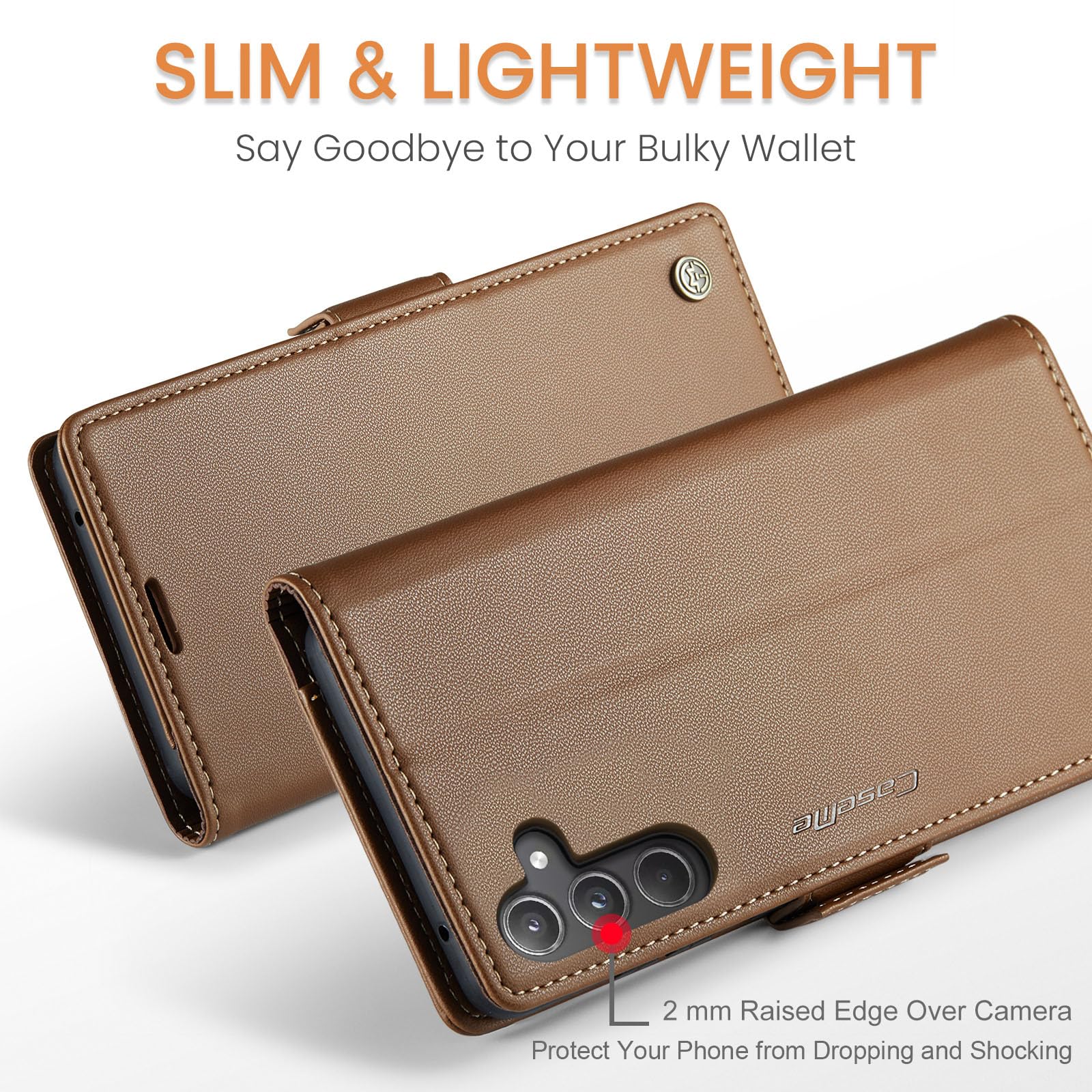 Bounceback Wallet Case for Samsung A56 - Brown -6 Bounceback Wallet Case for Samsung A56 - Brown -6
