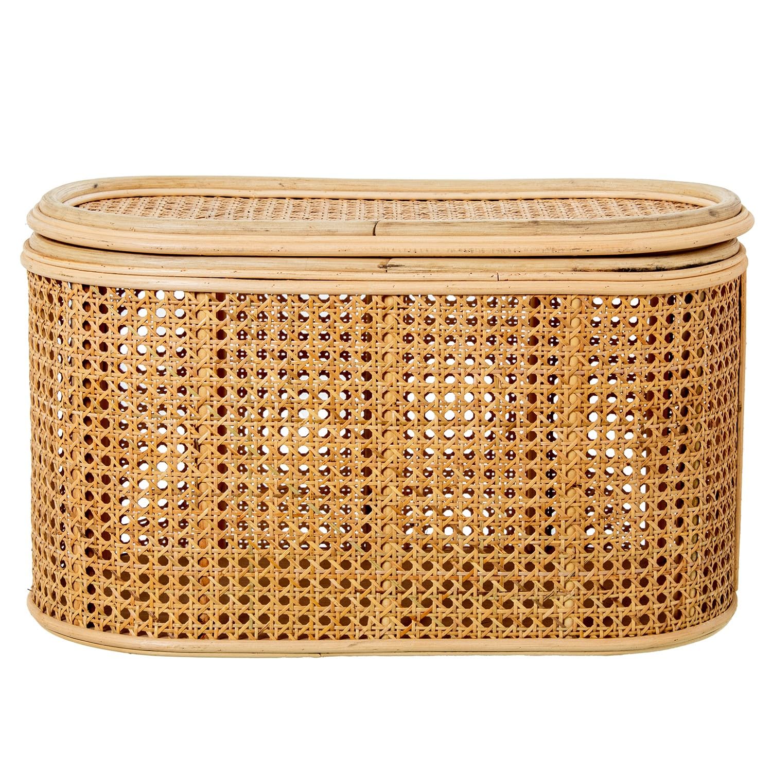 Boîtes en rotin naturel DRW 60x38 cm pour sublimer le rangement de votre salon
