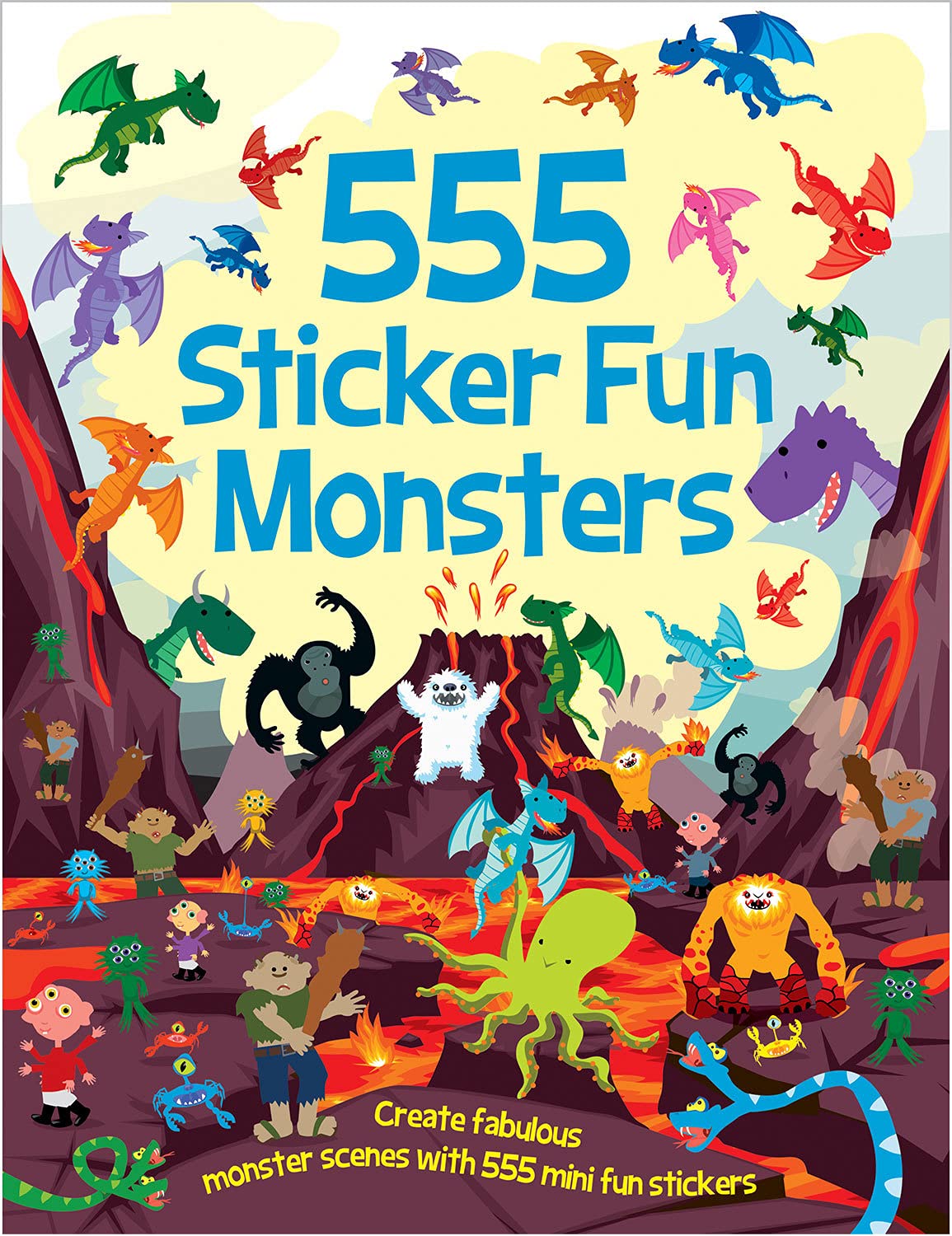 555 Sticker Fun: Monsters