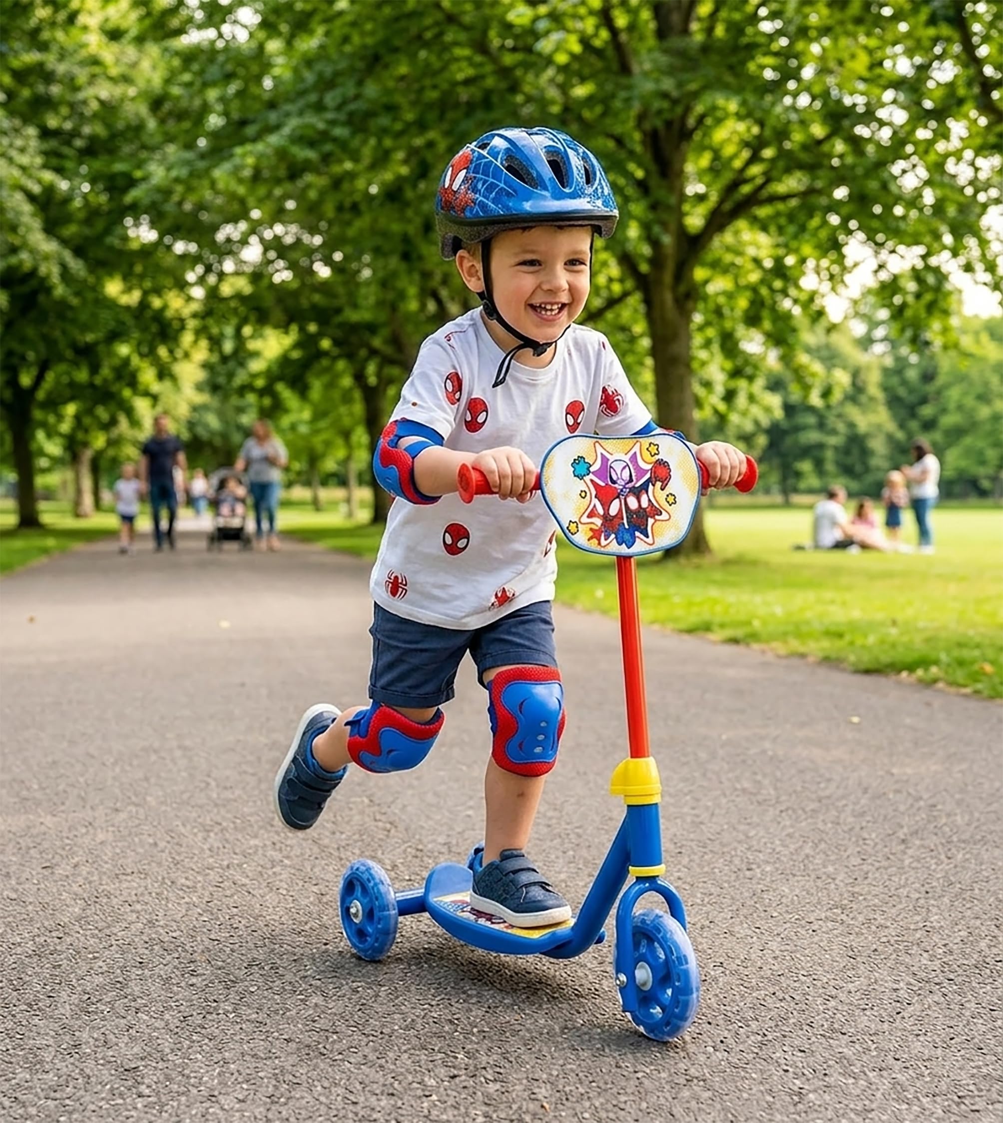 Mondo Toys - SPIDEY MARVEL MY FIRST SCOOTER Monopattino Baby 3 ruote per bambini da 2 anni