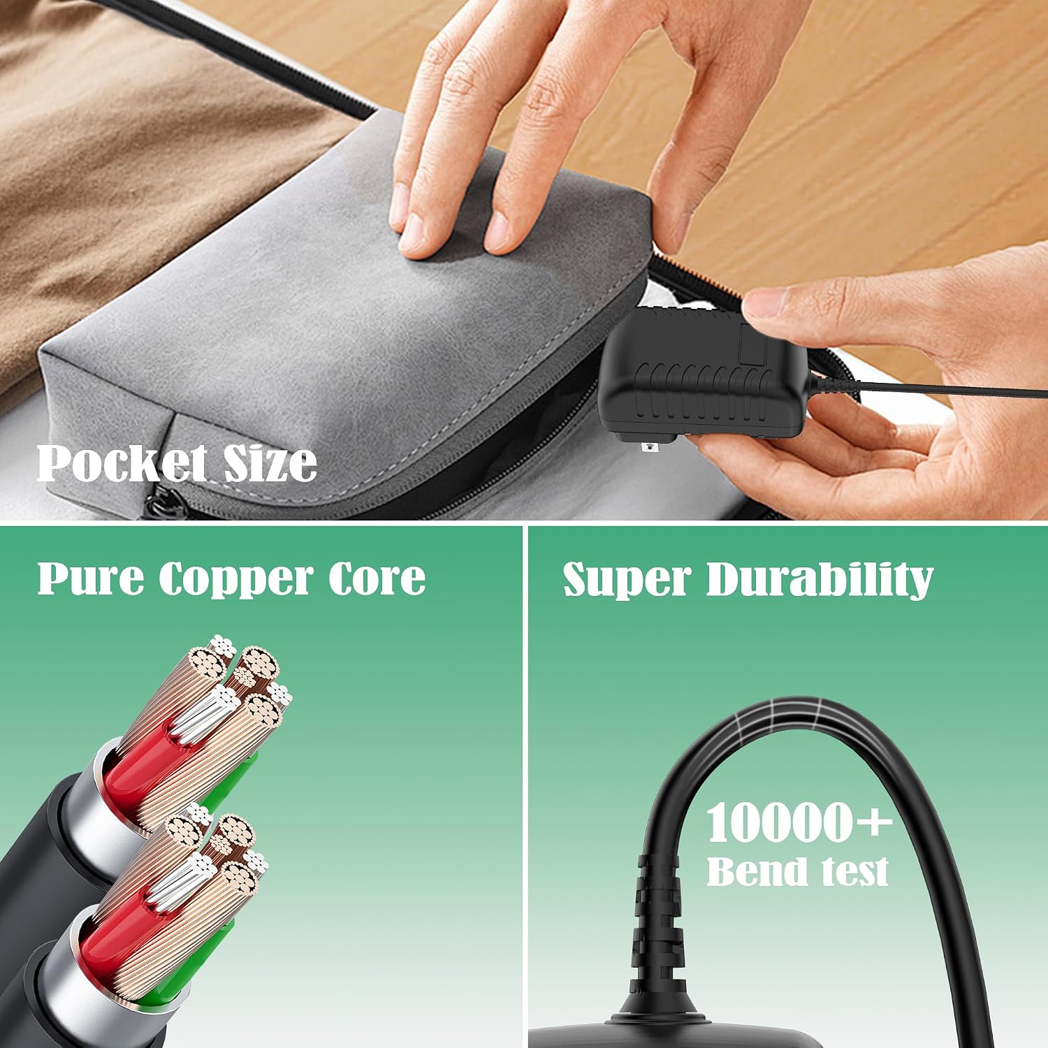 AC Adapter Charger for Hyper Tough AP00979J 44216 AQ70008G 4.8-Volt Cordless Screwdriver image 4